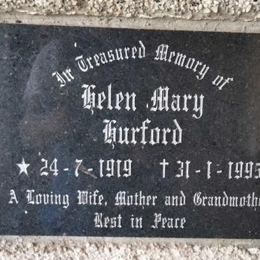HURFORD Helen Mary 1919-1993