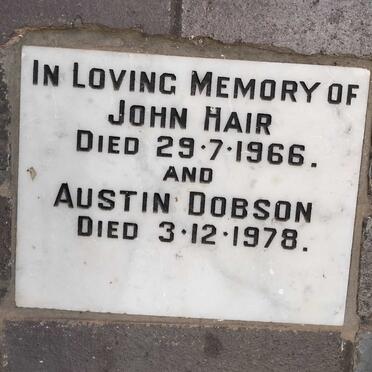 HAIR John -1965 :: DOBSON Austin -1978