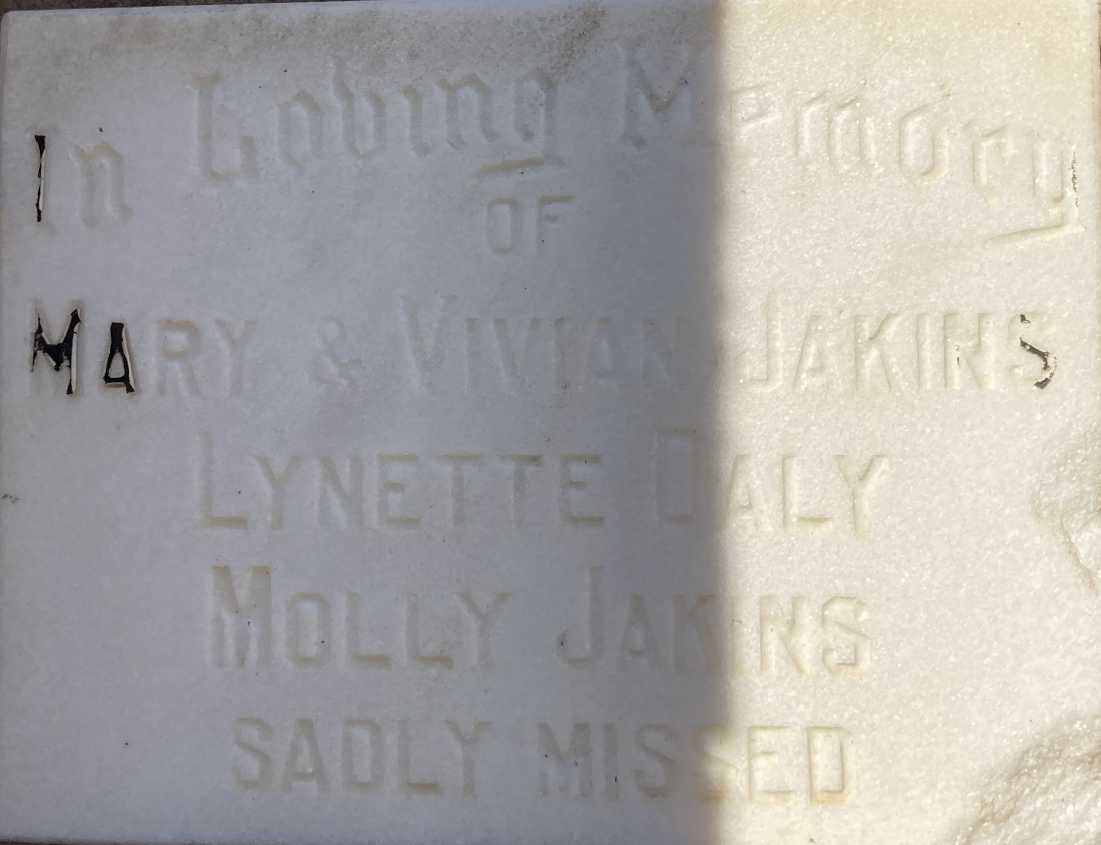 JAKINS Mary :: JAKINS Vivian :: JAKINS Lynette :: DALY Molly