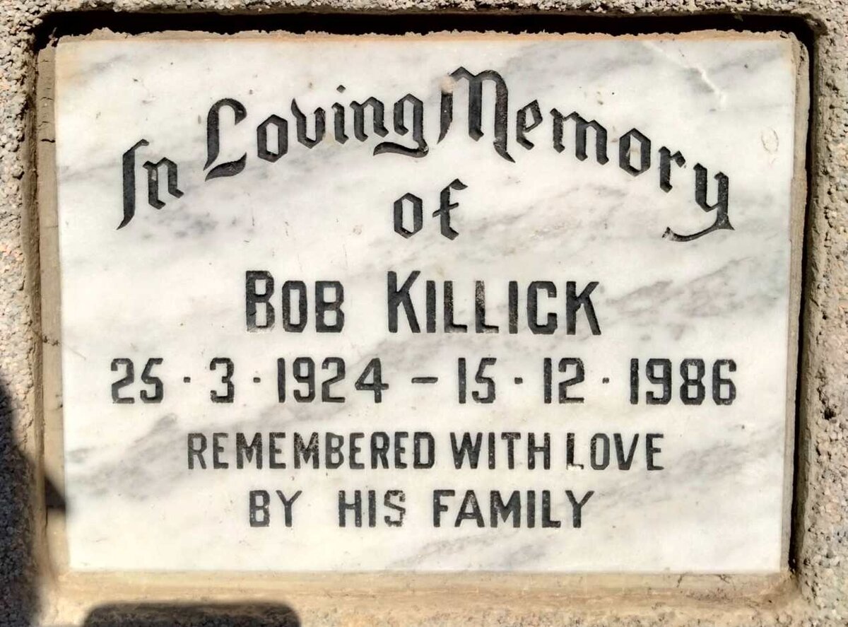 KILLICK Rob 1924-1986