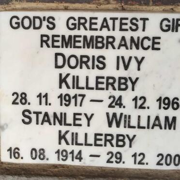 KILLERBY Stanley William 1914-2000 & Doris Ivy 1917-2000