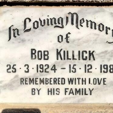 KILLICK Rob 1924-1986
