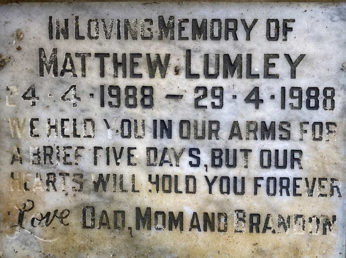 LUMLEY Matthew 1988-1988