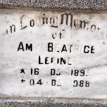 LEPINE Amy Beatrice 1895- 1988
