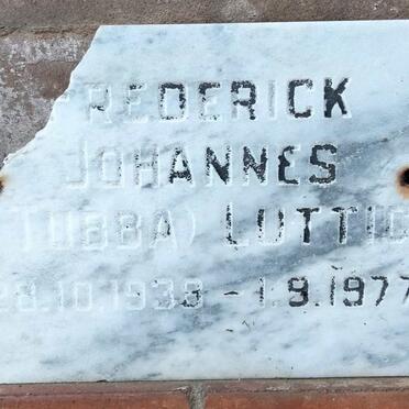 LUTTIG Frederick Johannes 1935-1977