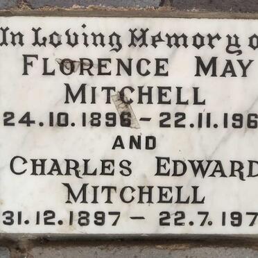 MITCHELL Charles Edward 1887-1974 & Florence May 1896-1968