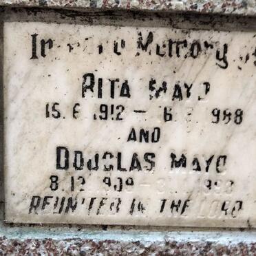 MAYO Douglas 1908-1993 & Rita 1912-1988 