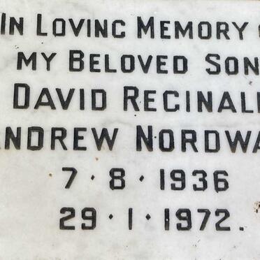 NORDWALD David Andrew Reginald 1936-1972