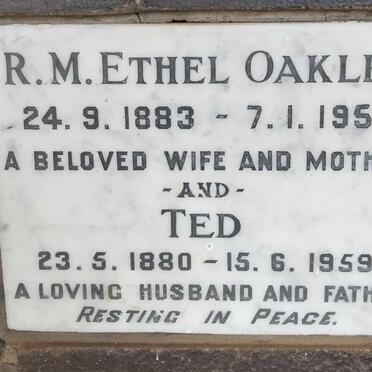 OAKLEY Ted 1880-1959 & rR.M. Ethel 1883-1957