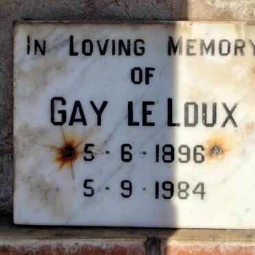 ROUX Gay, le 1896-1984