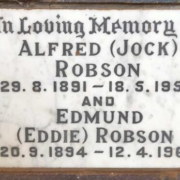 ROBSON Alfred 1891-1958 & Edmund 1894-1966