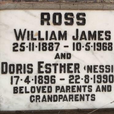 ROSS William James 1887-1968 & Doris Esther 1896-1994