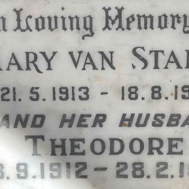 STADEN Theodore, van 1913-1972 & Mary 1913-1961