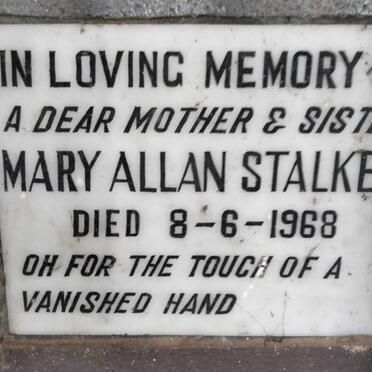 STALKER, Mary Allan -1968