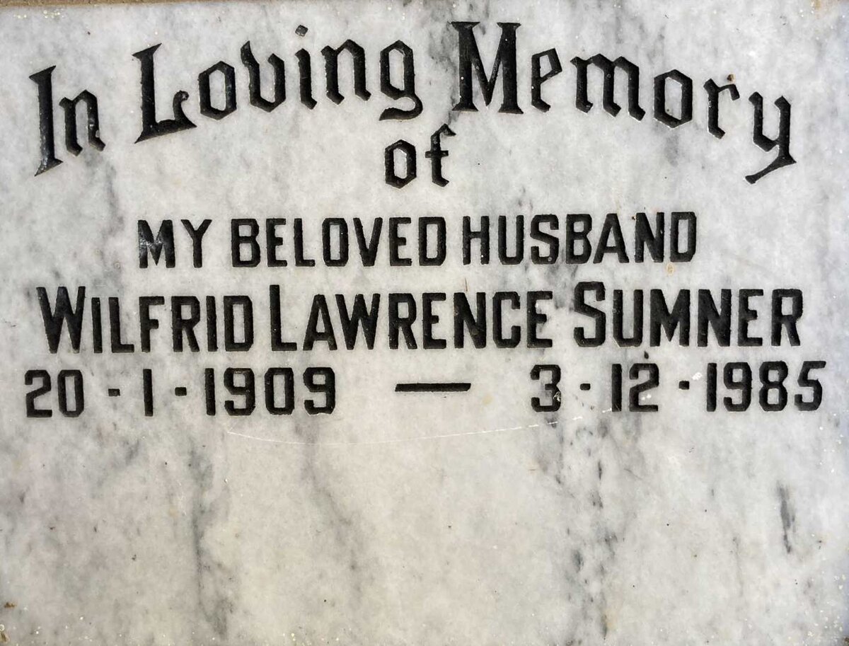 SUMNER Wilfred Lawrence 1909-1985