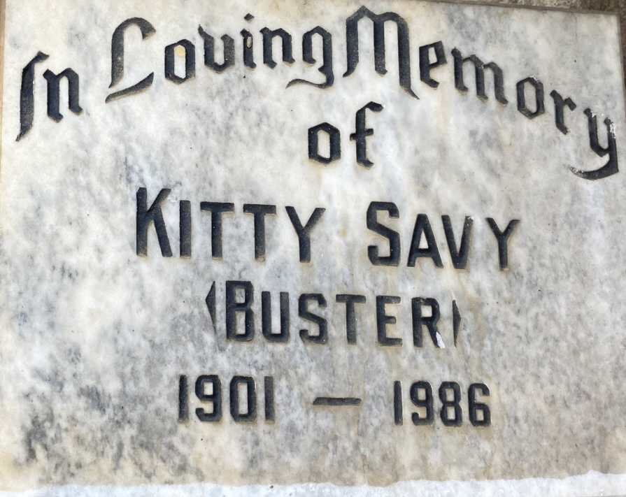 SAVY Kitty nee BUSTER 1901-1986