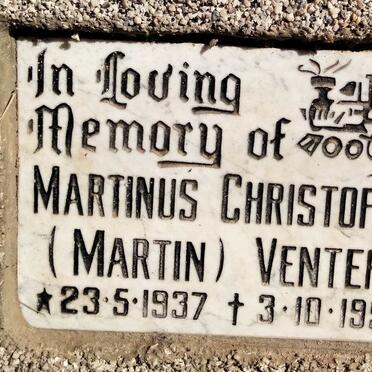 VENTER Marthinus Christofel 1937-1993