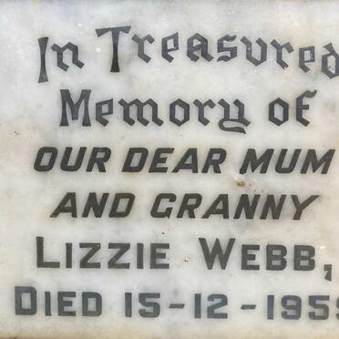 WEBB Lizzie -1959