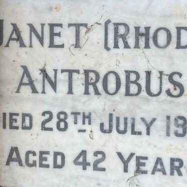 ANTROBUS Janet -1953