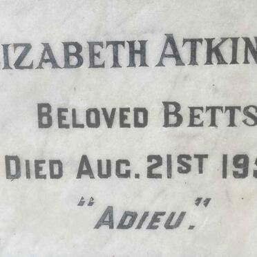 ATKINSON Elizabeth -1963