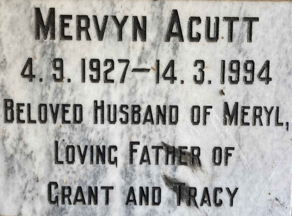 ACUTT Mervyn 1927-1994