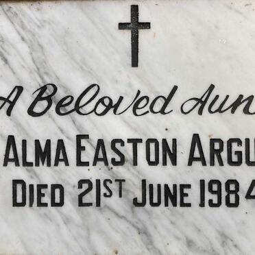 ARGUE Alma Easton -1984