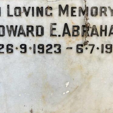 ABRAHAMS Edward E. 1923-1974