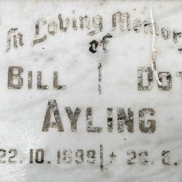 AYLING Bill -1899 & Dot -1904