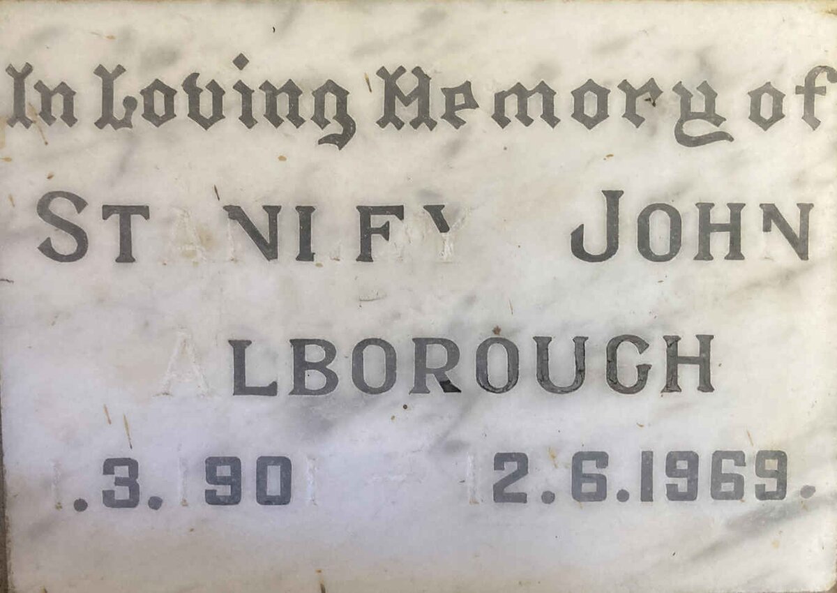 ALBOROUGH Stanley John 1901-1969