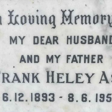ASH Frank Heley 1893-1956