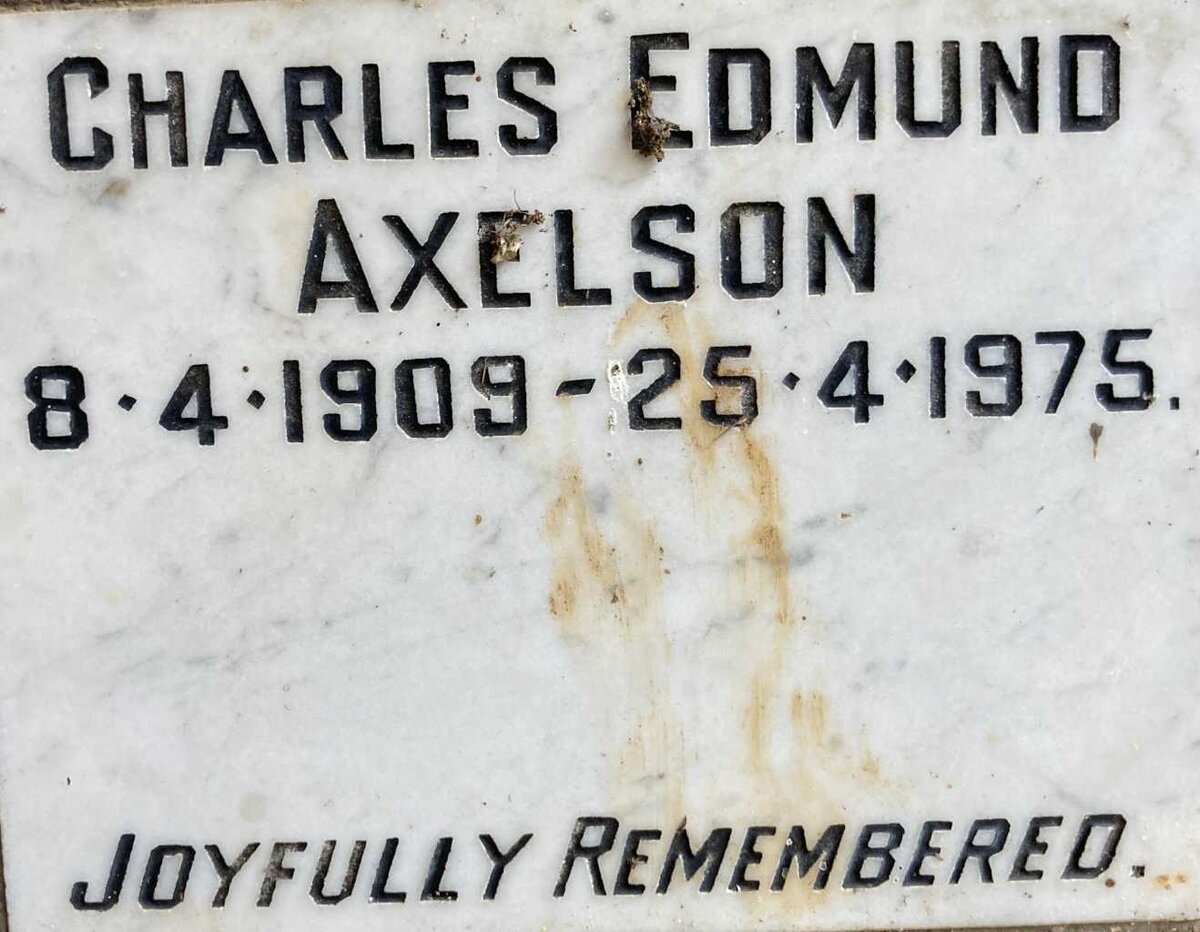 AXELSON Charles Edmund 1909-1975