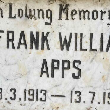 APPS Frank Williams 1913-1996