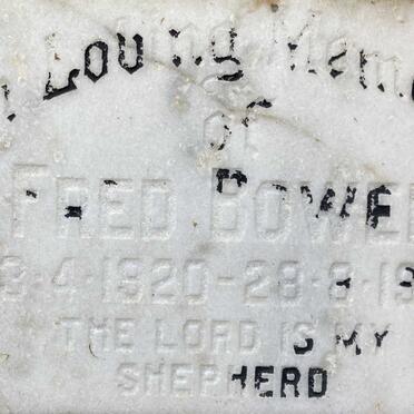 BOWER Fred 1920-1989