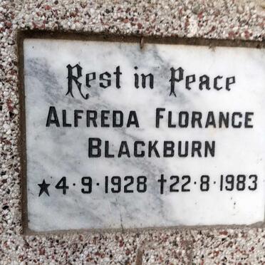 BLACKBURN Alfreda Florance 1928-1983