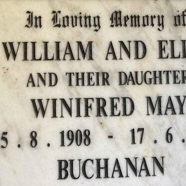 BUCHANAN William & Ellie :: BUCHANAN Winifred May 1908-1994
