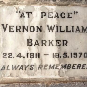 BARKER Vernon William 1911-1970