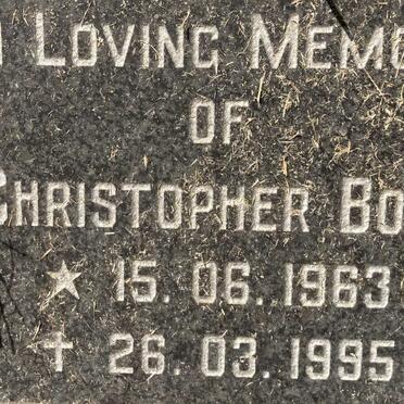 BOLD Christopher 1963-1995