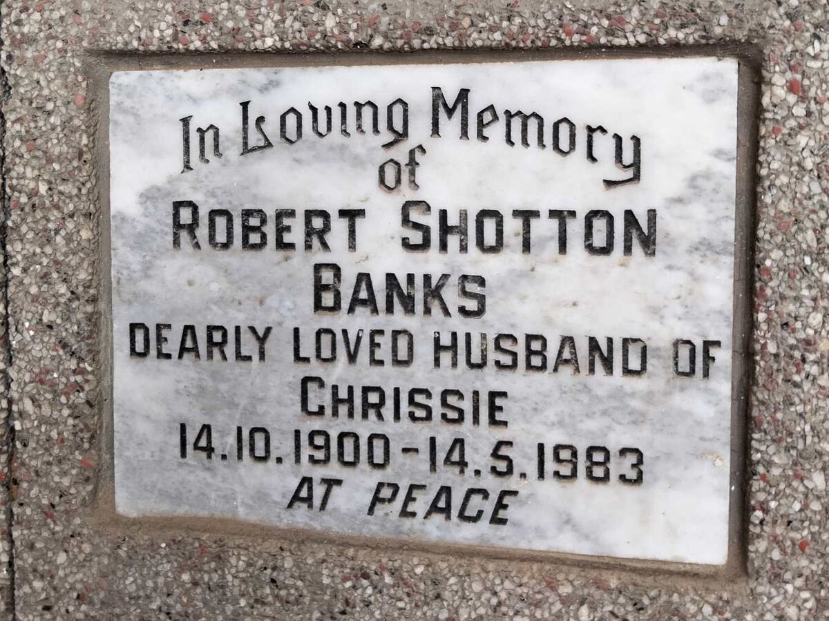 BANKS Robert Shotton 1900-1983