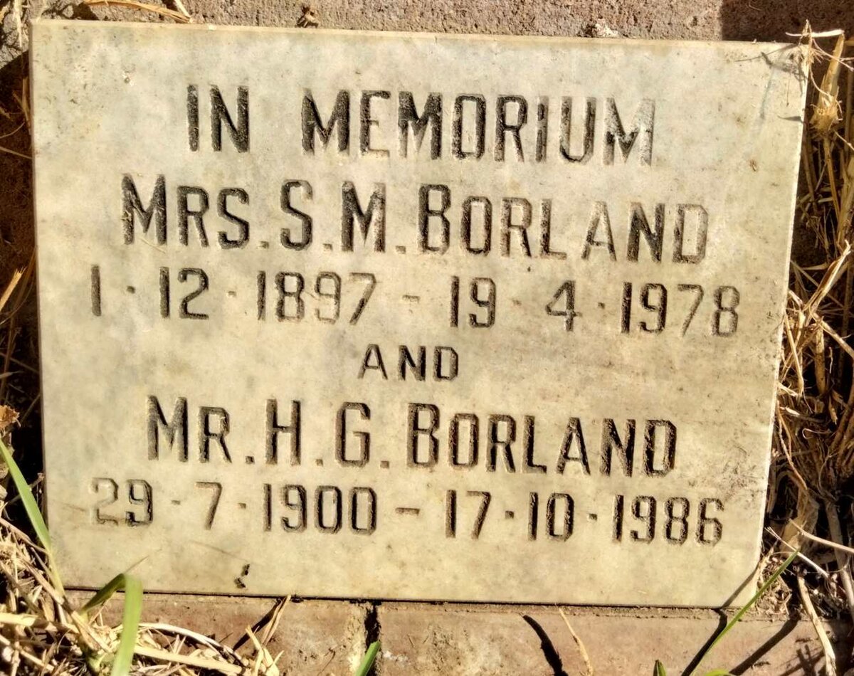 BORLAND H.G. 1900-1986 & S.M. 1897-1978