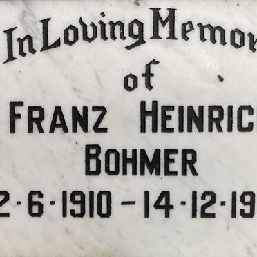BOHMER Franz Heinrich 1910-1984