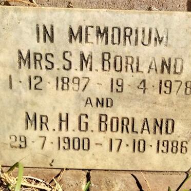 BORLAND H.G. 1900-1986 & S.M. 1897-1978