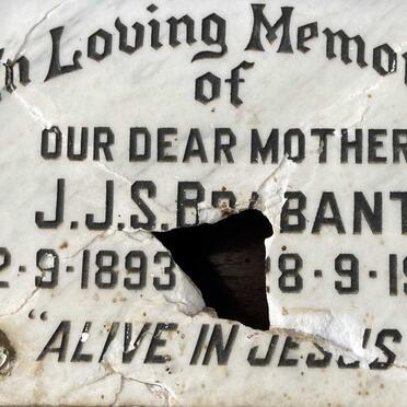 BRABANT J.J.S. 1893-1983