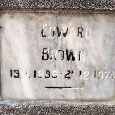 BROWN Edward 1896-1974