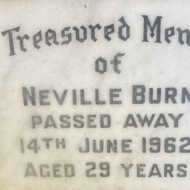 BURN Neville -1962