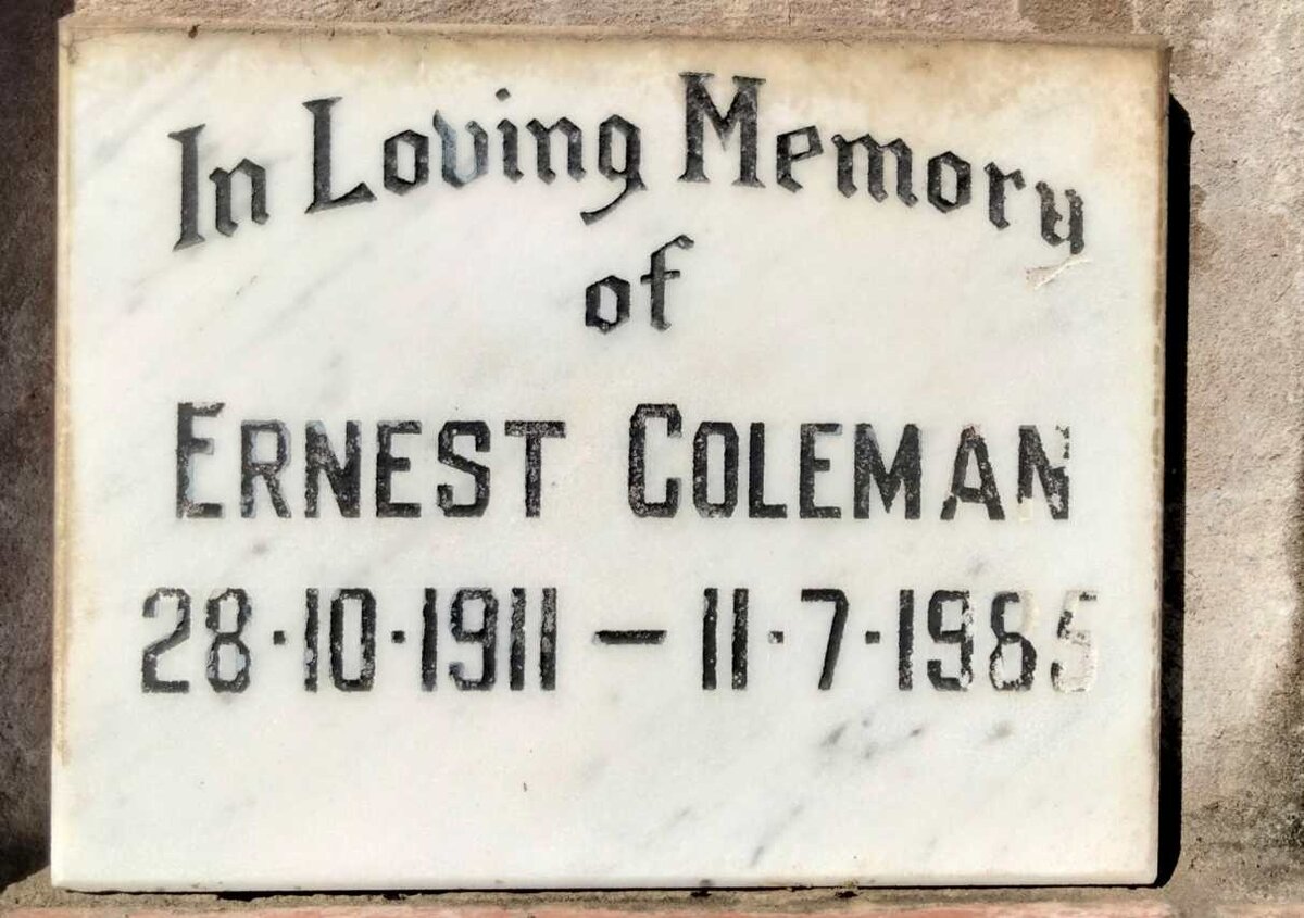 COLEMAN Ernest 1911-1985