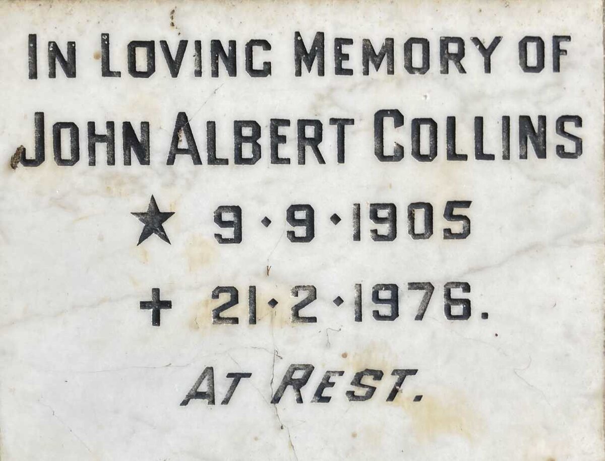 COLLINS John Albert 1905-1976