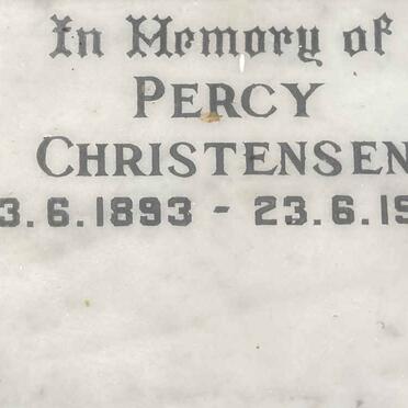 CHRISTENSEN Percy 1893-1962