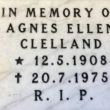 CLELLAND Agnes Ellen 1908-1975