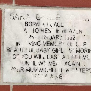 COLLINS Sara Grace 1992