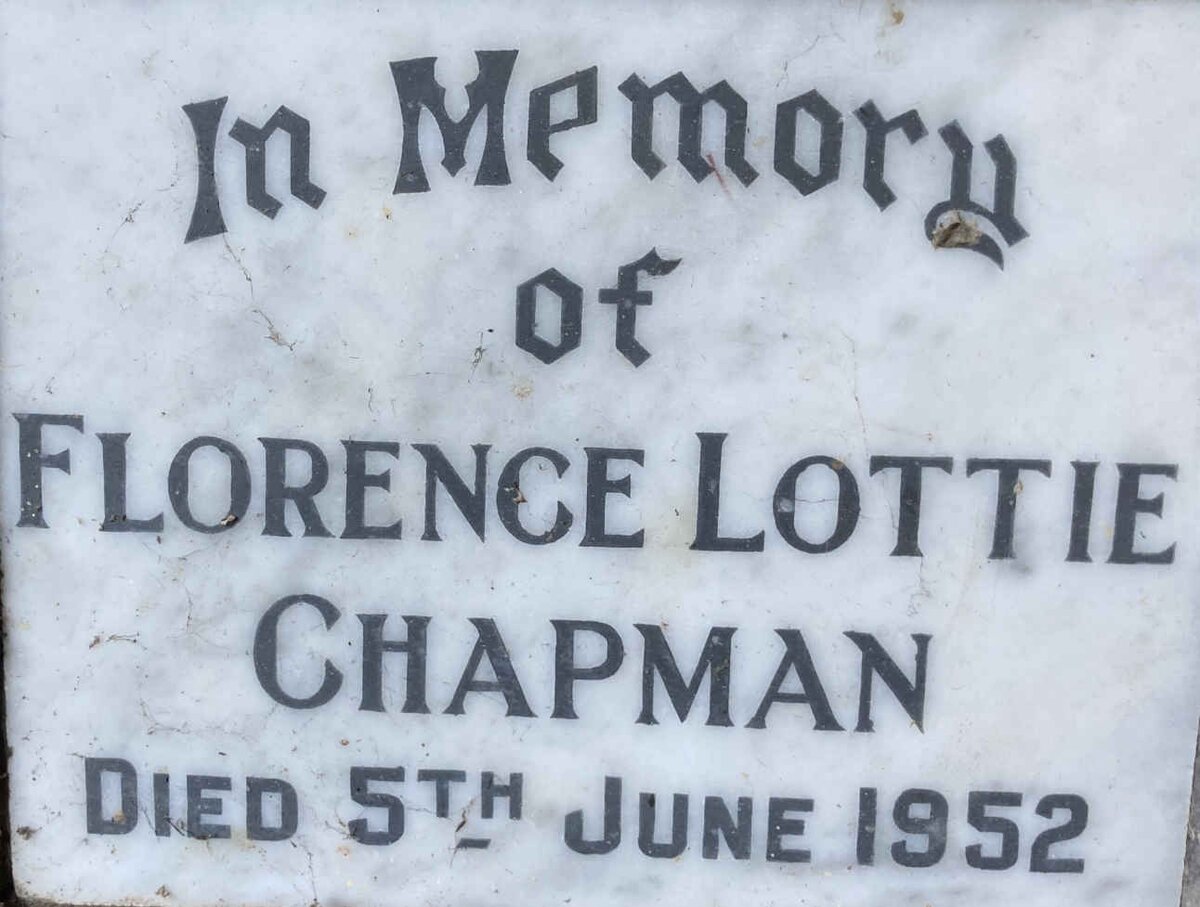 CHAPMAN Florence Lottie -1952